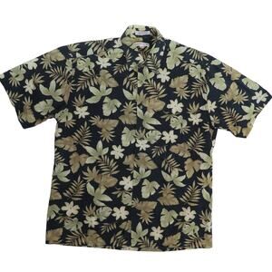 Pierre Cardin 1990s Vintage Hawaiian Button Down Shirt Tropical Unisex